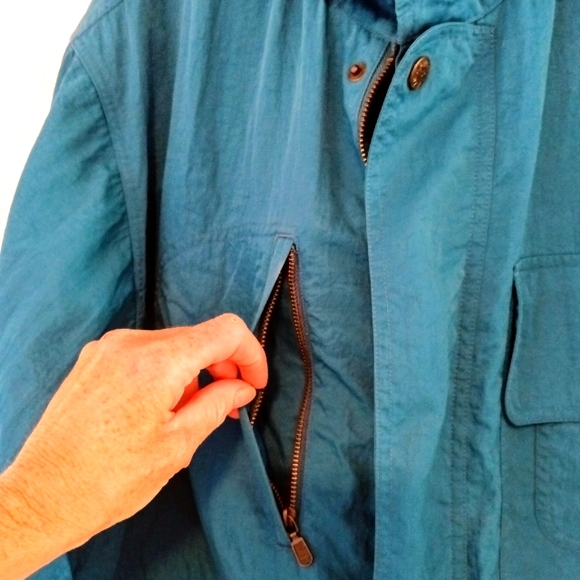 🦚VTG teal green Banana Republic Anarak Jacket - Picture 5 of 10